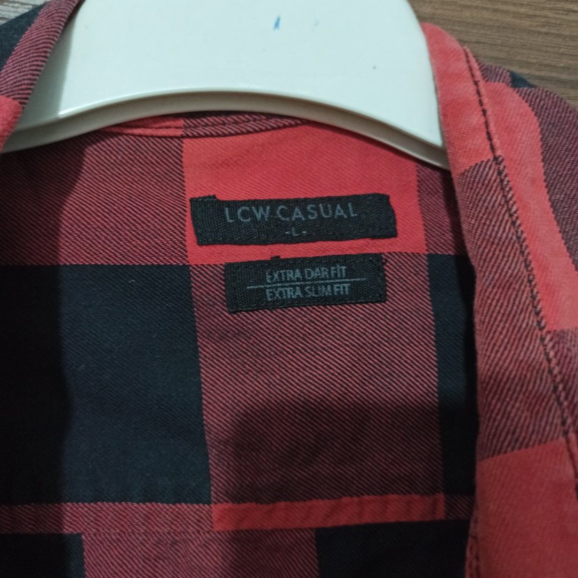 Erkek Kırmızı Kareli Uzun Kollu Gömlek - Görsel 2