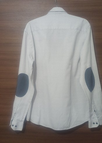 Erkek Beyaz Pamuklu Uzun Kollu Gömlek - Görsel 3