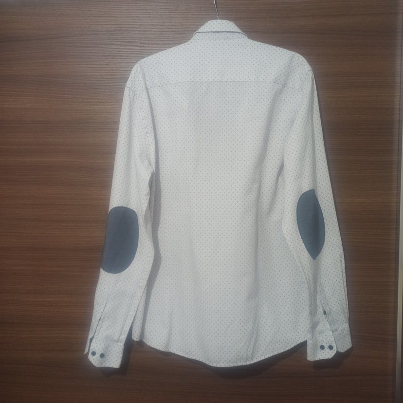 Erkek Beyaz Pamuklu Uzun Kollu Gömlek - Görsel 3