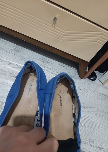 44 numara Erkek Mavi Espadril Rahat Ayakkabı - Görsel 3