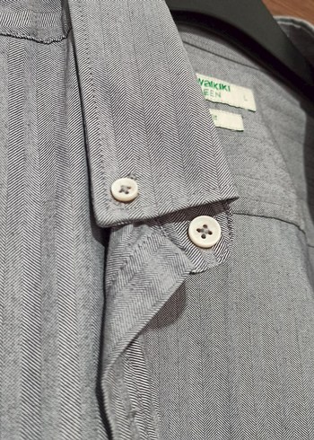 Gri Erkek Gömlek Uzun Kollu - Görsel 3