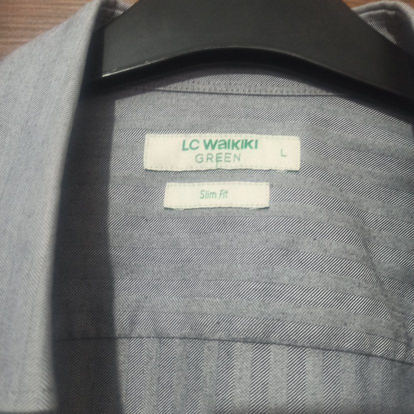 Gri Erkek Gömlek Uzun Kollu - Görsel 2