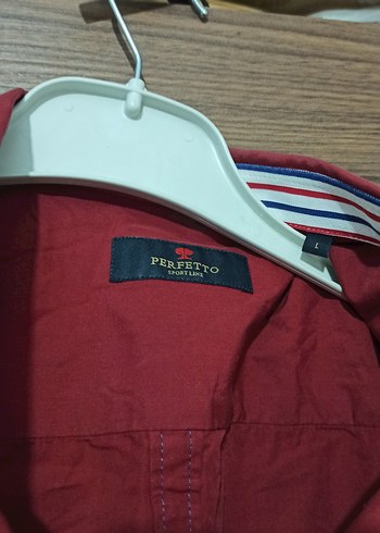 Bordo Erkek Uzun Kollu Düğmeli Gömlek - Görsel 4