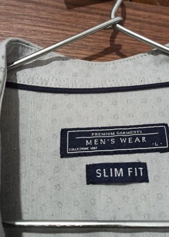 Gri Pamuklu Uzun Kollu Erkek Gömlek - Görsel 2