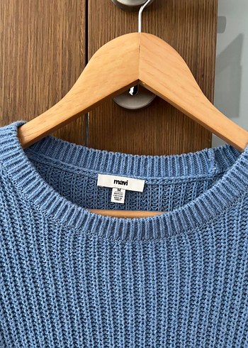 Mavi Kadın Kazak - Görsel 2