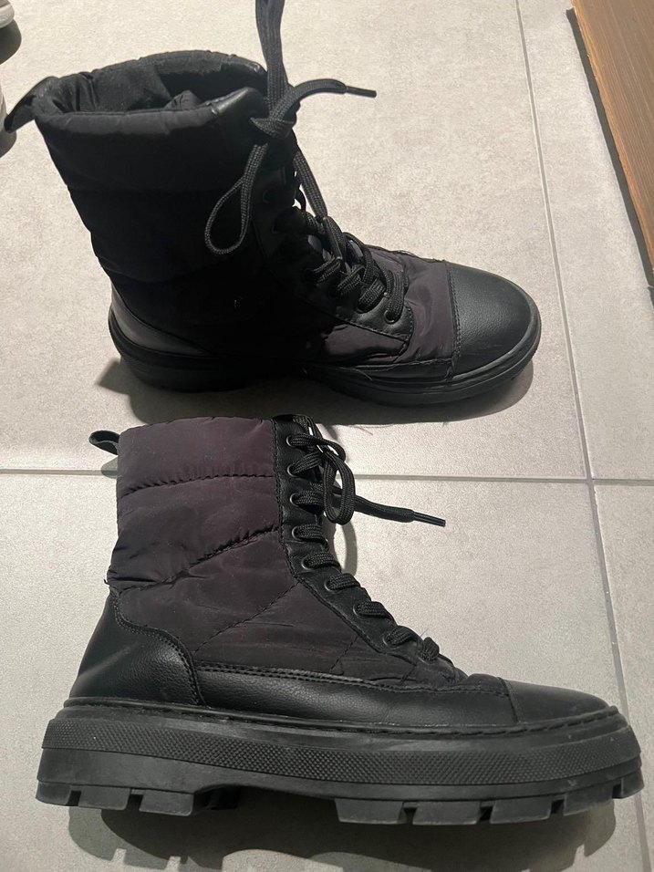 Zara Siyah Bağcıklı Kadın bot - Görsel 3