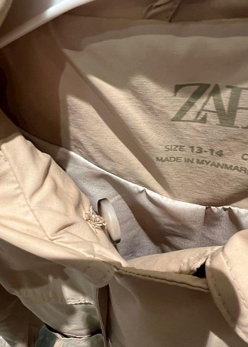 zara kız çocuk Trençkot - Görsel 3