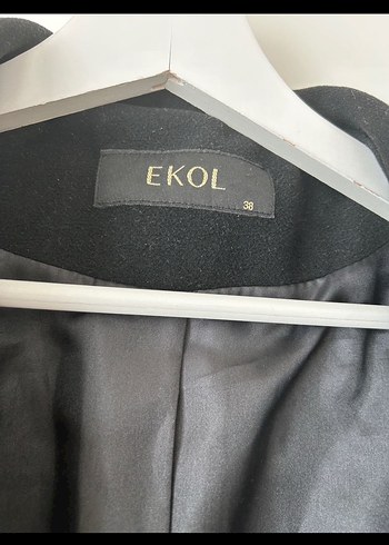 Ekol Siyah Klasik Kadın Kaban - Görsel 2