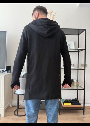 H&M Siyah Erkek Uzun Kollu Hırka - Görsel 3