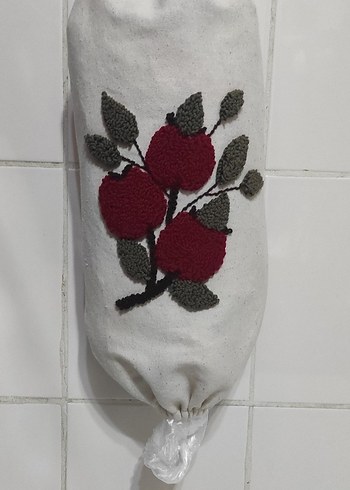 Elişi punch nakışı işlenmiş poşetlik - Görsel 2