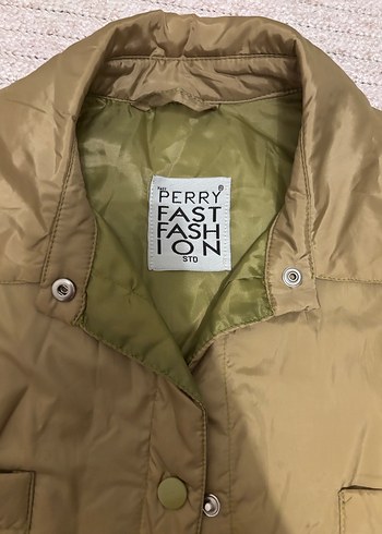 Yağ yeşili Kadın yağmurluk - Görsel 4