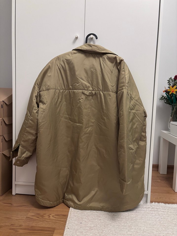 Yağ yeşili Kadın yağmurluk - Görsel 3