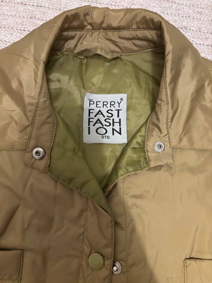 Yağ yeşili Kadın yağmurluk - Görsel 4