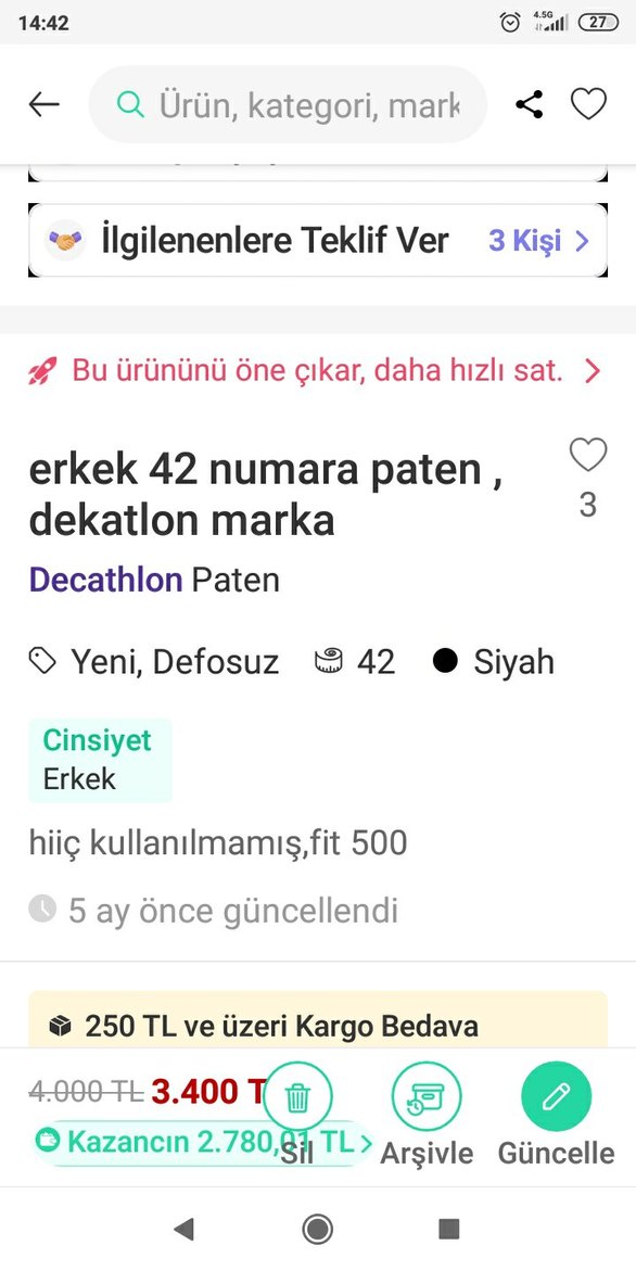 Lacivert Desenli Erkek Spor Paten - Görsel 3