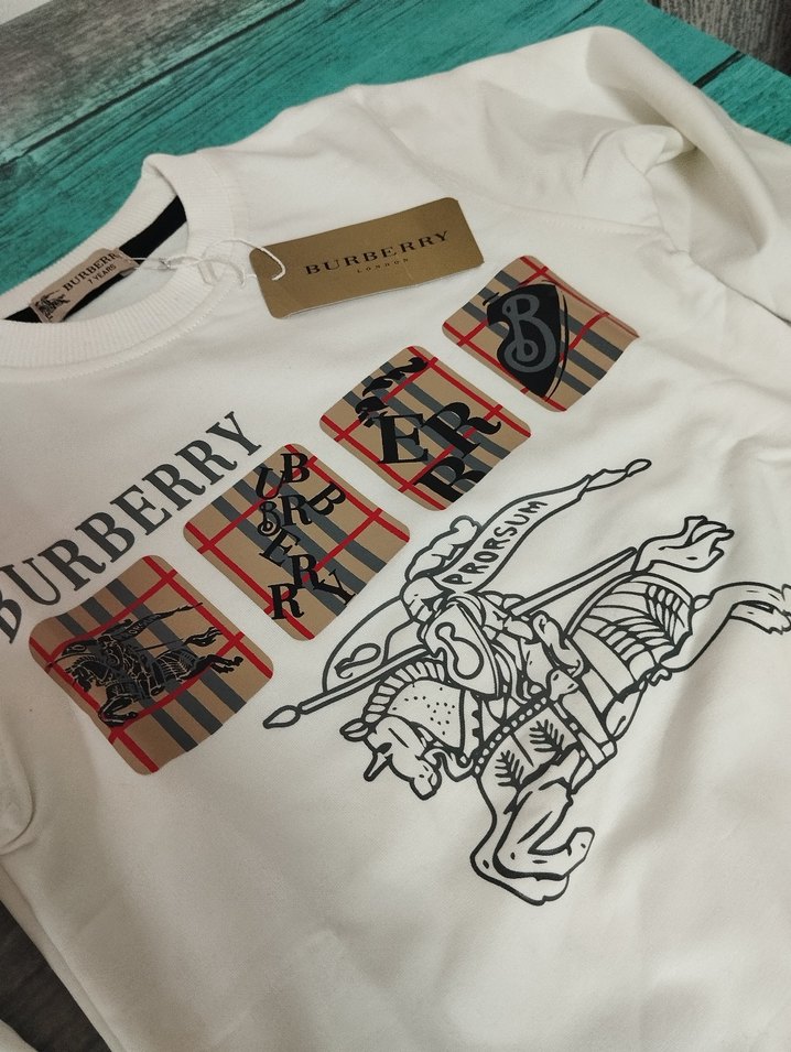 Burberry Çocuk Beyaz Baskılı Sweatshirt - Görsel 3