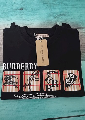 Burberry Siyah Baskılı Erkek Sweatshirt - Görsel 5