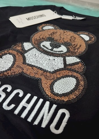 MOSCHINO Erkek Çocuk Kahverengi Ayıcık Baskılı Sweatshirt - Görsel 4