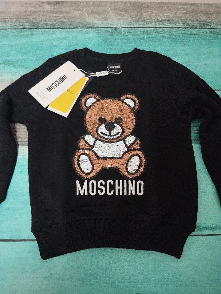 MOSCHINO Erkek Çocuk Kahverengi Ayıcık Baskılı Sweatshirt - Görsel 2