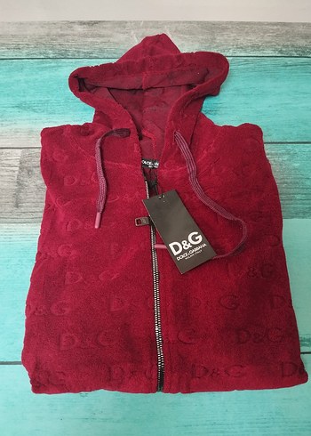 Dolce Gabbana Havlu kumaş kapşonlu Hırka - Görsel 7