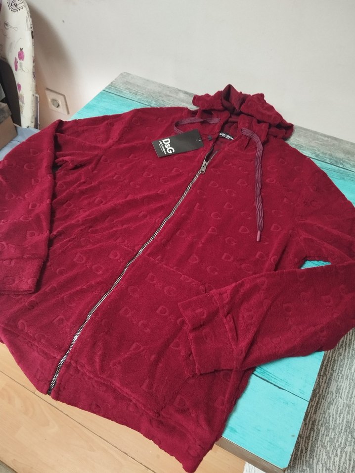 Dolce Gabbana Havlu kumaş kapşonlu Hırka - Görsel 3