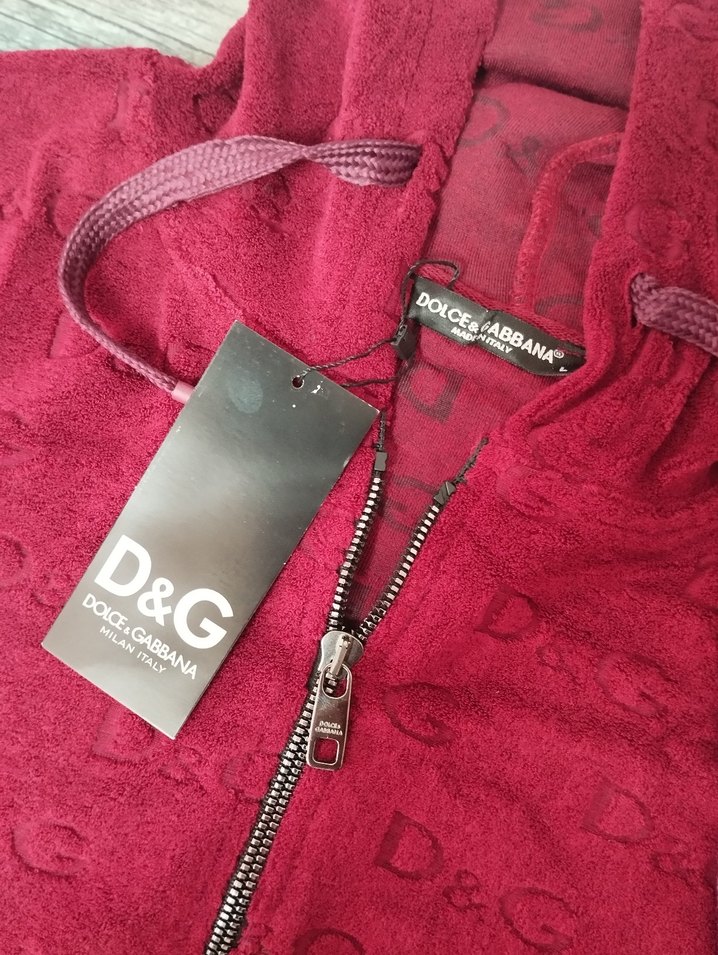 Dolce Gabbana Havlu kumaş kapşonlu Hırka - Görsel 4