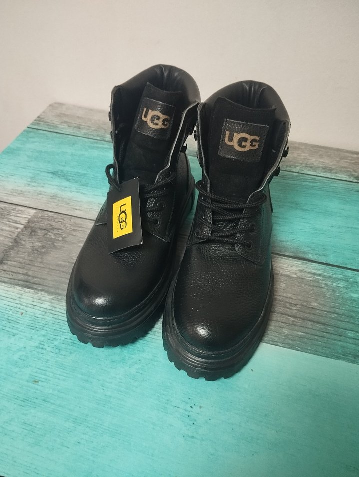 UGG Siyah Erkek Bağcıklı Kauçuk Bot - Görsel 2