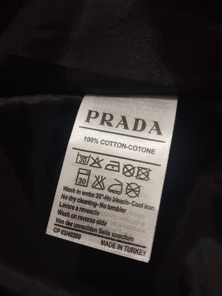 PRADA Deri Erkek Mont Kürklü Yaka - Görsel 3