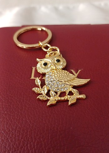 Altın Renk Parlak özel seri baykuş anahtarlık/çanta süsü - Görsel 12