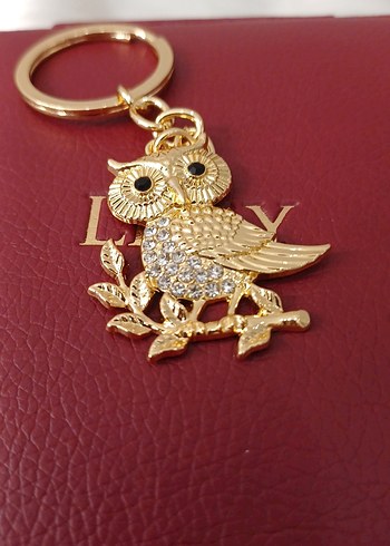 Altın Renk Parlak özel seri baykuş anahtarlık/çanta süsü - Görsel 16