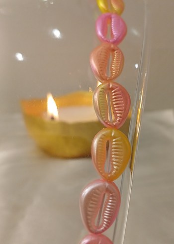 Pembe Boncuklu Uzun Bohem Kolye - Görsel 13