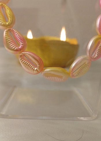 Pembe Boncuklu Uzun Bohem Kolye - Görsel 8