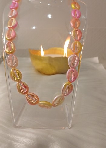 Pembe Boncuklu Uzun Bohem Kolye - Görsel 19