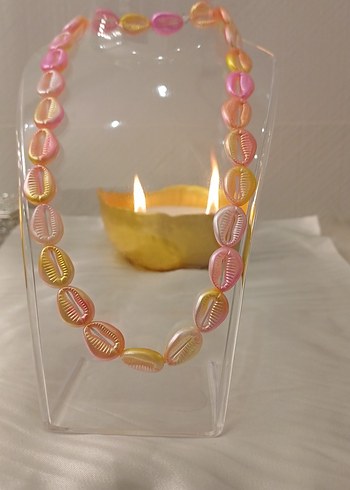 Pembe Boncuklu Uzun Bohem Kolye - Görsel 11