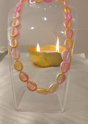 Pembe Boncuklu Uzun Bohem Kolye - Görsel 12