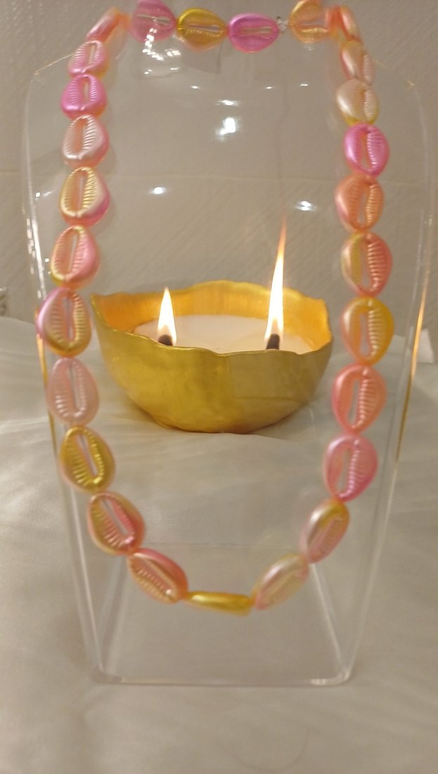 Pembe Boncuklu Uzun Bohem Kolye - Görsel 5