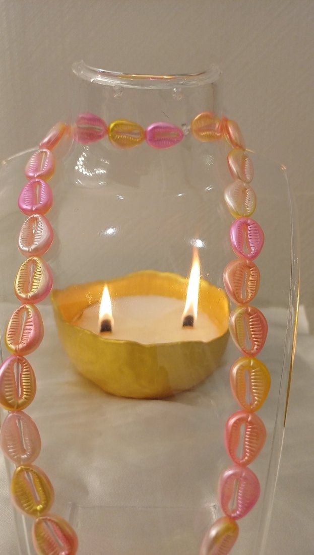 Pembe Boncuklu Uzun Bohem Kolye - Görsel 4