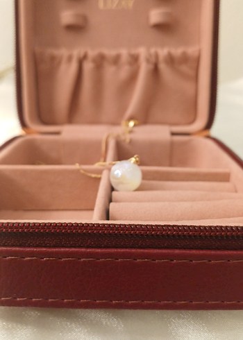 Gold İnci Detaylı Zincir Kolye - Görsel 13