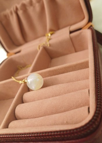 Gold İnci Detaylı Zincir Kolye - Görsel 11