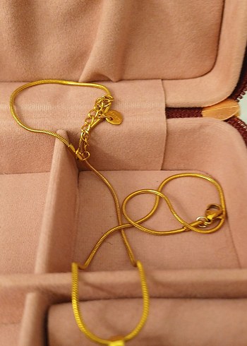 Çelik Zincir Detaylı Mavi Kelebek Kolye - Görsel 7