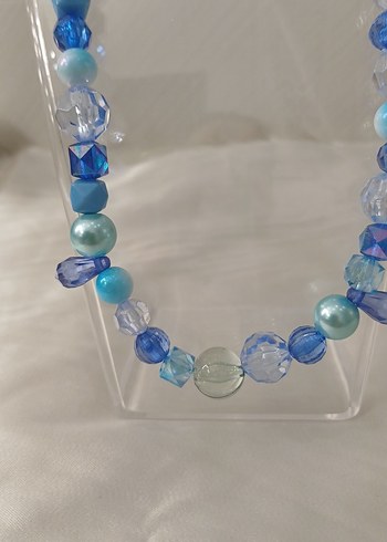 Mavi Boncuklu Uzun Bohem Kolye - Görsel 13