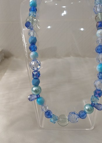 Mavi Boncuklu Uzun Bohem Kolye - Görsel 14