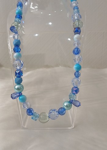 Mavi Boncuklu Uzun Bohem Kolye - Görsel 17