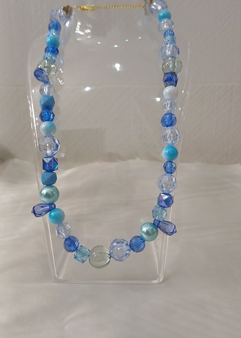 Mavi Boncuklu Uzun Bohem Kolye - Görsel 15