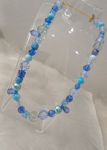Mavi Boncuklu Uzun Bohem Kolye - Görsel 18