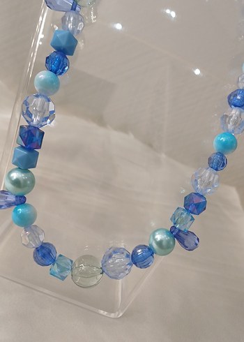Mavi Boncuklu Uzun Bohem Kolye - Görsel 20