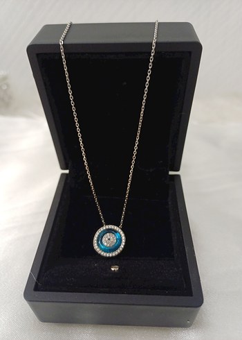 925 ayar gümüş nazar boncuğu Kolye - Görsel 15