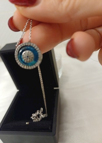 925 ayar gümüş nazar boncuğu Kolye - Görsel 20