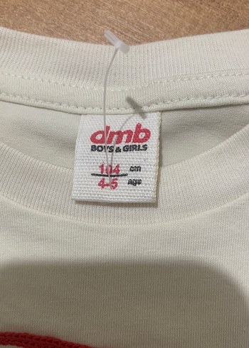 Beyaz Kız Çocuk Baskılı Kısa Kollu Tişört - Görsel 3