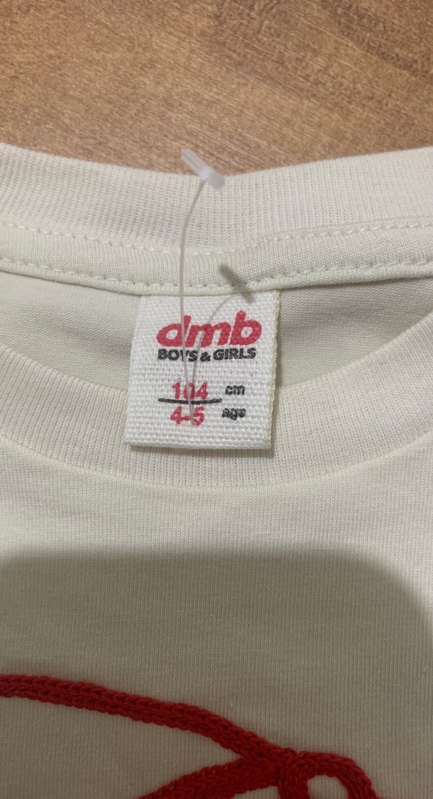 Beyaz Kız Çocuk Baskılı Kısa Kollu Tişört - Görsel 3