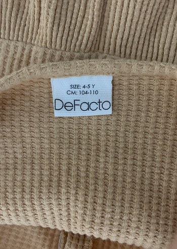 Bej Uzun Kollu Kız Çocuk Triko Elbise - Görsel 5